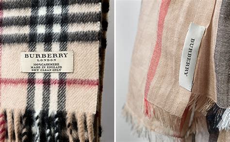 burberry scarf real tag|burberry scarf checker.